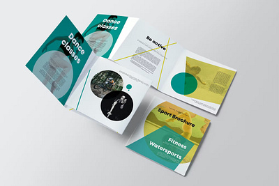 Free Fitness & Sport Brochure branding brochure template catalog clean design fitness graphic design illustration indesign magazine motion graphics print printable skateboard soccer sport sport brochure template ui universal brochure
