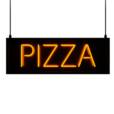 3D Neon Pizza Sign 3d azerbaijan blender neon pizza sign