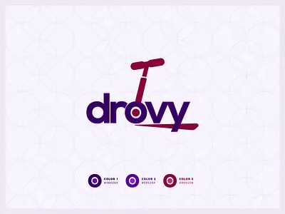 Drovy Scooter Logo brand branding creative logo design escooter icon istanbul logo logotype mark minimal scooter symbol typography ui
