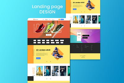 Landing Page for Online Business adobe xd figma graphic design landing page landing page design ui ui design