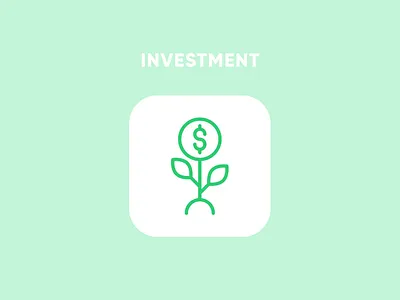 Icon Investment with outline style | Ui Icon pack flat icon graphic design icon icon finance icon pack icon set logo minimal mobile app outline style ui ux vector