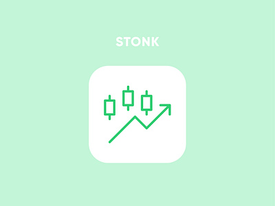 Stonk icon with outline style | Ui Mobile App finance app graph graphic design icon icon design icon set illustration logo minimal mobile app trade trading ui ux vector