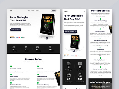 Book Publishing Landing Page-Website 2022 trend best design book app design dribbble best shot ebook ebook landing page food delivery landing page mobile app mobile responsive reading app responsive ui uiux ux web design web ui webpage design website design