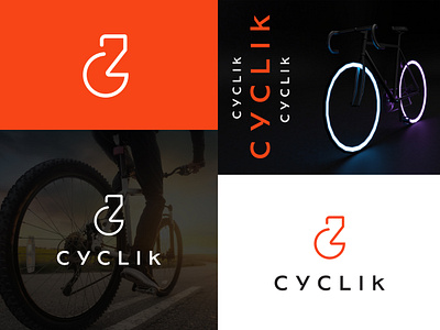 CYCLIK Logo athletic logo bicycle logo bicycle store bike logo brand identity branding circle competition logo cycle logo cycling logo design graphic design logo logo design minimal logo run sports logo store logo