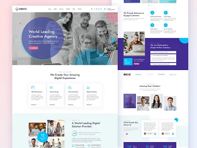 Orbito - creative agency psd template agency business company creative design it psd psdtemplate startup template themeforest ui uiux ux web webdesign website websitedesign webtemplate