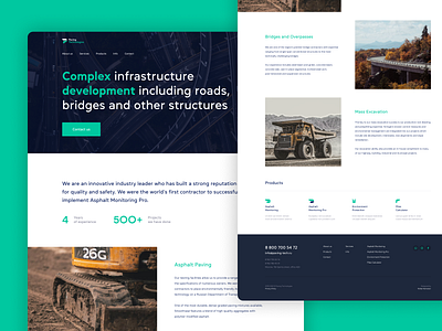 Heavy industry / Website design agency building clean construction creative design ecommerce heavy home industry landing minimal minimalist product design roads tech ui ux web web design