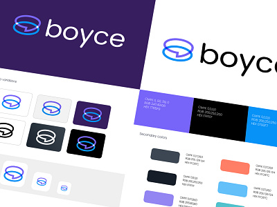 boyce - Logo design brand book brand guide brand guidelines brand identity branding fintech logo design logo designer minimal logo modern logo style guidelines tech logo transparent