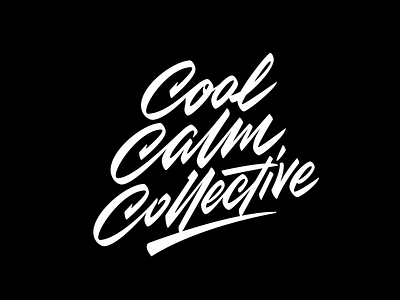 Cool Calm Collective calligraphy font lettering logo logotype typography