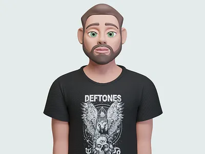 portrait 3d 3dsmax design illustration