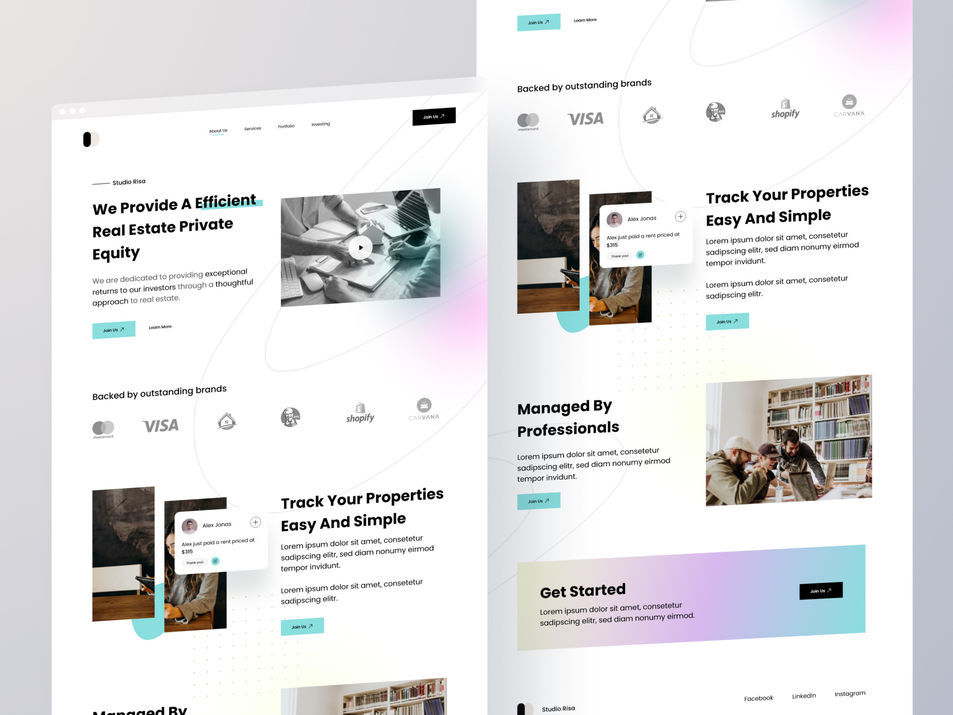 Example of Website Design + Development In Framer