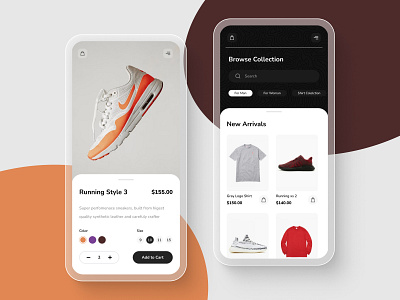 eCommerce Mobile App agency clean clothing design ecommerce mobile mobile app shoes store ui ux web design