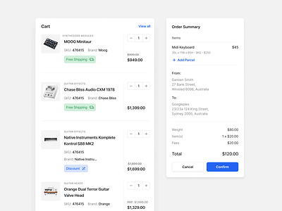 Ecommerce Components button checkout clean components design design system ecommerce figma kit interface item minimal payment saas shop simple ui ui design ui kit ux ux design