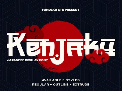 Kenjaku - 3 Japanese and Korean Font art