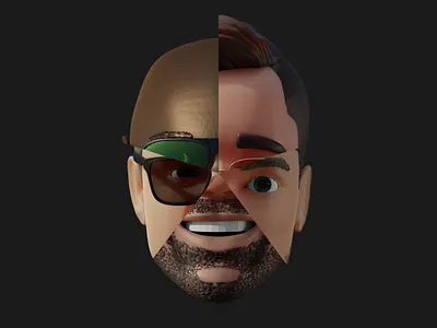 Memojiiiiiiii's 3d blender character face memoji portrait redesign render vlasuhiro