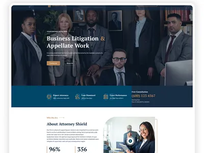 Attorney / Lawyer website ui ux design art branding deliveryapp userinterface