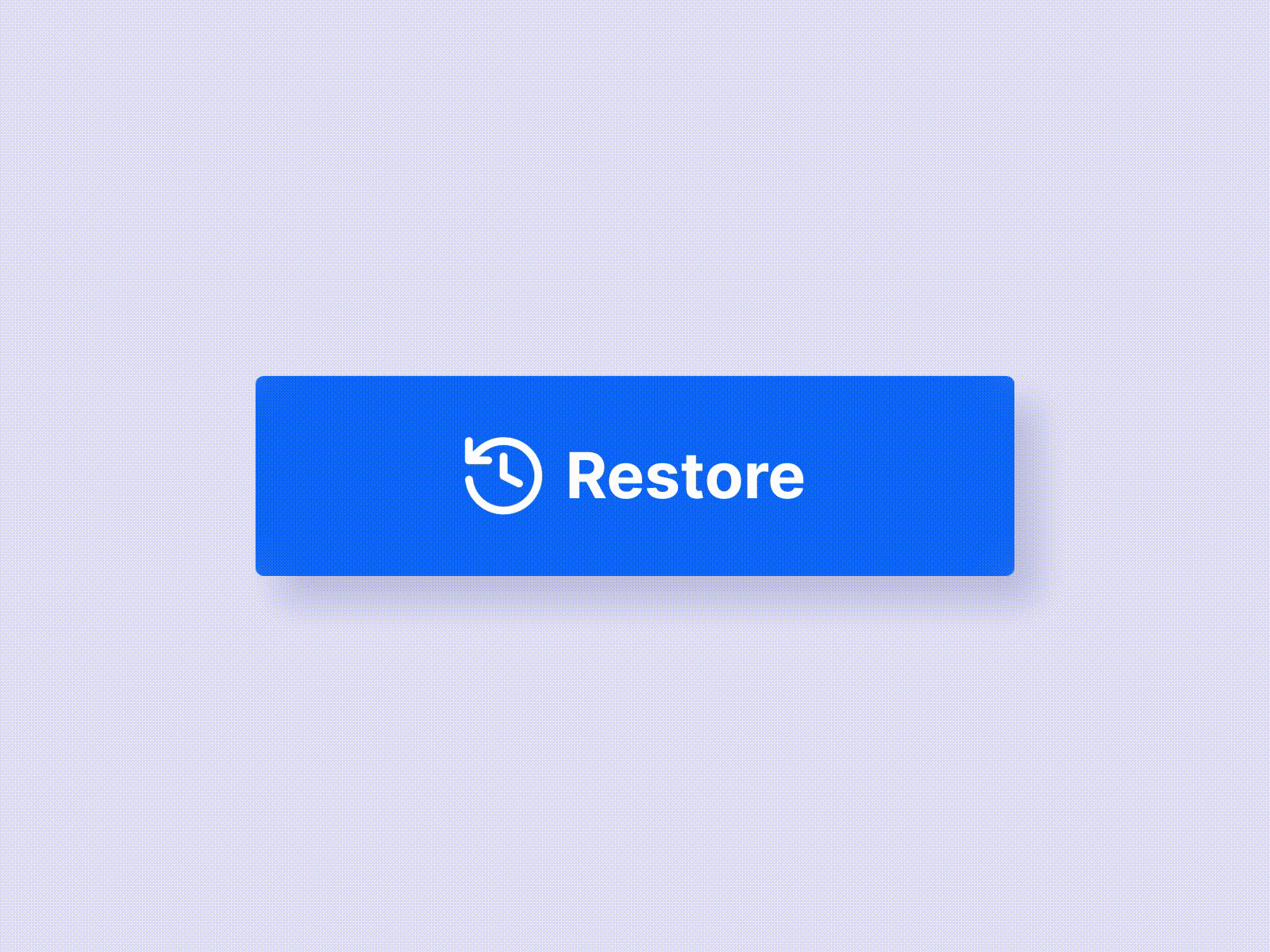 Restore Button Interaction animation interaction lottie motion graphics