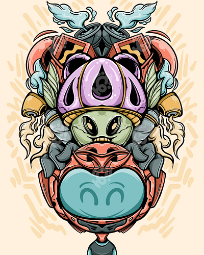 JUST SMILE art character cute design doodle drawing illustration vector