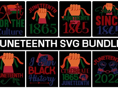 JUNETEENTH SVG BUNDLE since 1865 juneteenth svg