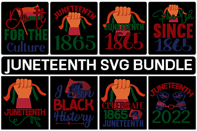 JUNETEENTH SVG BUNDLE since 1865 juneteenth svg