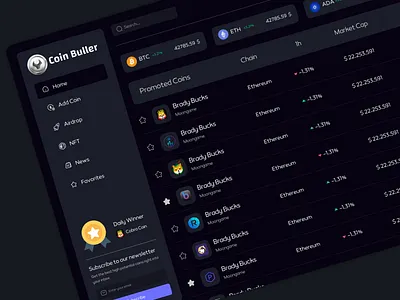 CoinBuller Website design figma ui uidesign ux uxdesign web webdesign