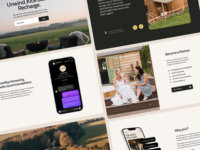 UK Retreats – Landing Page bazen agency booking branding business marketing landing page design landing page ui marketing agency rental tourism travel travel guide ui uk retreats ux website design