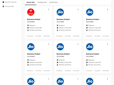 College Placement (Manage Job)