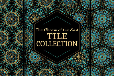 Tile mandala collection. The East of the charm. graphic