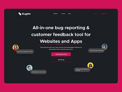 Landing Page UI dark mode dark mode website landing page ui web design website landing page website ui