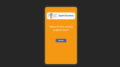 Zagreb City Library - Concept for mobile app app books challenge concept design dribbble fidelity idea library mobile app mobile design nikoleta angelova playoff practice prototype ui uizard user interface ux wireframe