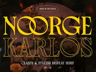 Free Noorge Karlos Vintage & Classy Display Serif Font calligraphy display font display typeface elegant font font font awesome font family fonts handwritten lettering modern font modern fonts sans serif sans serif font script serif font type typedesign typeface vintage font