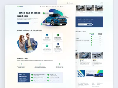 SberAuto Landing Page auto cars design landing landing page ui web web design website