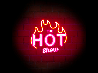 Logo for The Hot Show Podcast art branding card custom design graphic design illustration logo ui vector