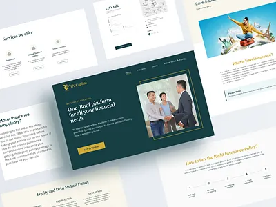 Financial Service Landing page app branding design designer finance fintech graphic design landing page minimal minimal ui product design senior designer ui uiux user interface visual design visualizer website design