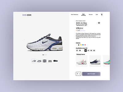 UI Challenge figma sports shoes ui ux