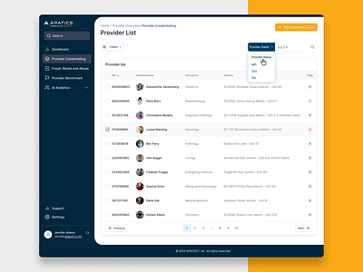 Work for Apatics figma list pop up ui ux