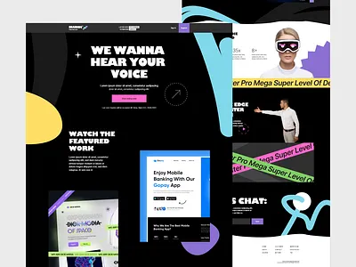 BRANDING - Landingpage Design Concept 3d animation branding clean design designs graphic design hero homepage illustration landingpage logo modern motion graphics slider trendy ui unlikeothers web website