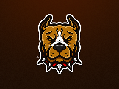 PITBULL DOG brand branding design dog esports gaming graphic design illustration inspiration logo mascot mascot design mascot logo sport vector