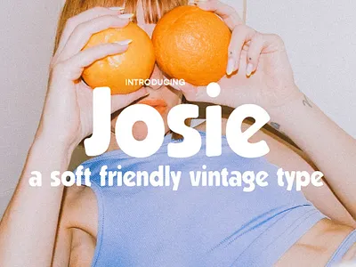 Josie A Soft Friendly Retro Font font friendly fun funky offbeat retro round rounded sans serif soft typeface vintage