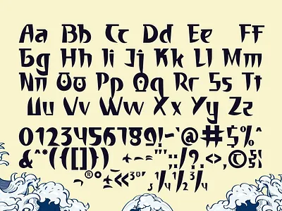 Zenbou - Japanese and Korean Font typography