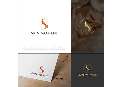 SKIN MOMENT boutique brand identity branding fashion logo graphic design letter s logo logo design s logo vector