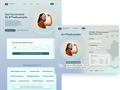 COVID-19 Landing/Website MockUp: Kosovo MoH