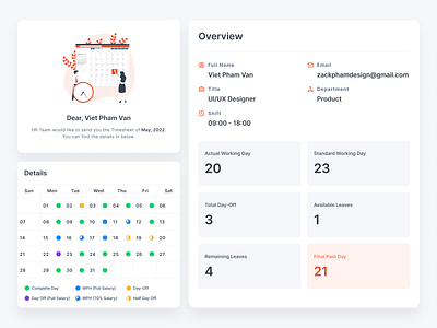 Time Sheets design ui uidesign web