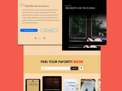 UI design for Online Book Store adobe xd branding figma design graphic design landing page landing page design online store ui design ui ui design ui design trend