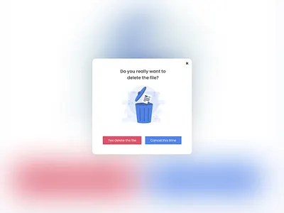 Delete Pop up Ui concept branding delete popup delete screen design graphic design illustration landing landing page logo pop up ui ui design uipopup ui ux ux design vector