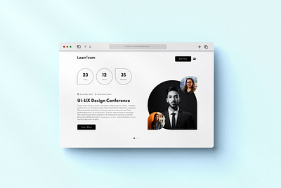 Learning Platform Hero Landing Page Design ads bashar billah branding design graphic design hero page landing hero page landing page learning web design ui ui design ui ux web design webpage webpage design website design website hero page design