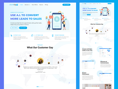 Minimalist Landing page ai home page landing page ui ux web page