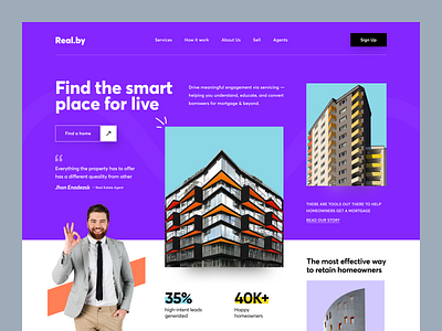 Real Estate Web Header apartement building home home page house orix properties property management property website real estate real estate agency real estate ui real estate website realestate residence sajon uiux web design website website design