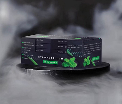 Gum packaging design 3d branding food graphic design logo packaging