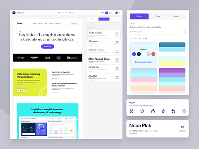 Website customization application animation app branding builder design galaxy halolab icon illustration kit8 logo template ui ui kit ux vector web builder website wix wordpress