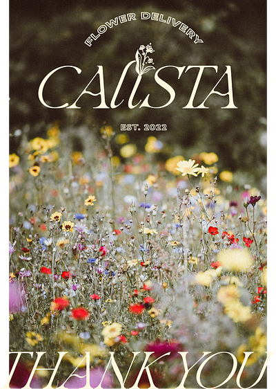 Calista Flower Delivery adobe brand design branding design graphic design illustration logo logo design